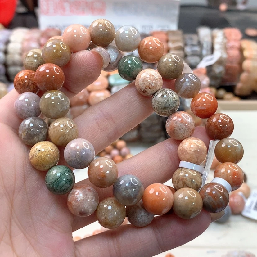 【闪购商品】硅化珊瑚（珊瑚玉）手链未镶嵌011