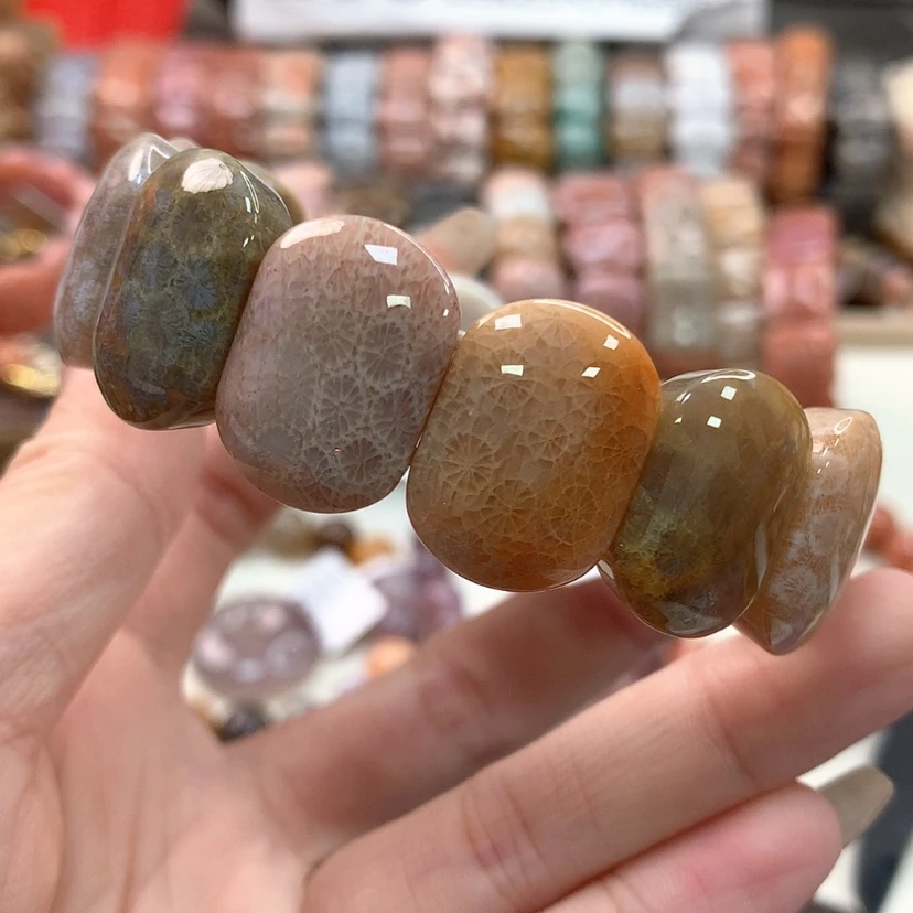 【闪购商品】硅化珊瑚（珊瑚玉）手链未镶嵌277