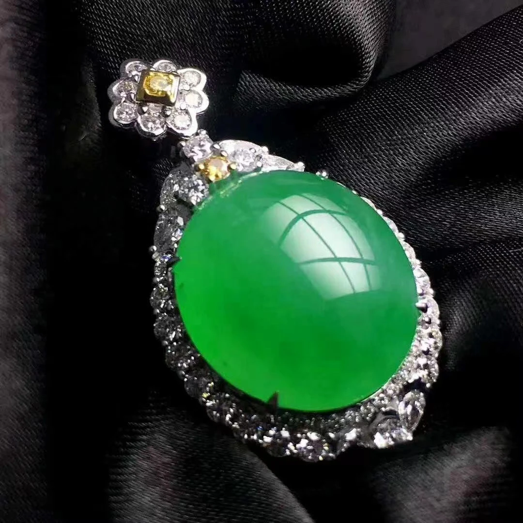 缅甸翡翠 定制镶嵌 时尚镶嵌