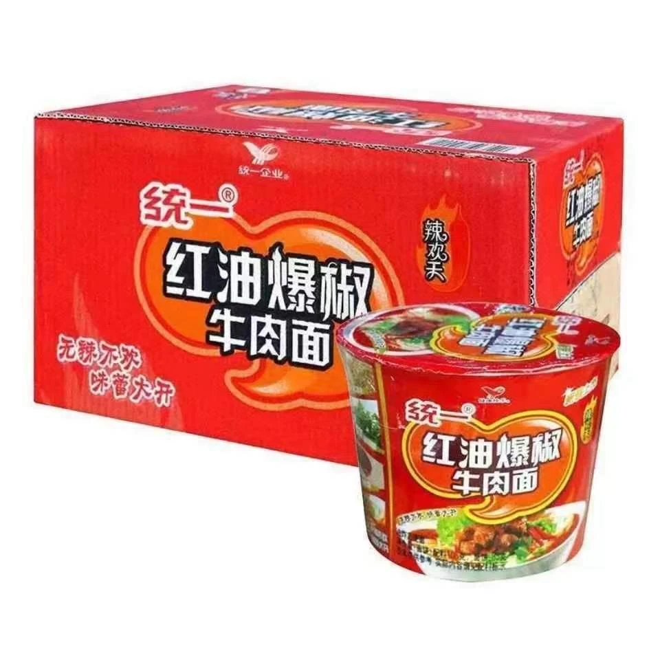 统一红油爆椒牛肉面/桶