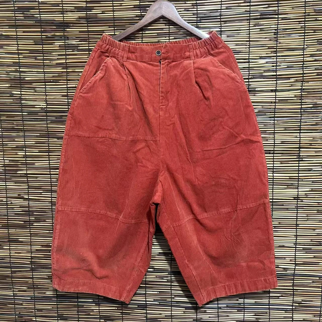 春秋新款双层灯灯芯绒直筒裤（臀围140）裤长85