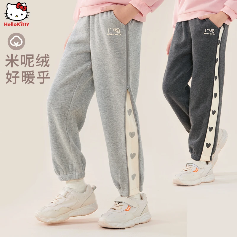 女童裤子2025新款儿童运动裤卫裤薄款中大童休闲裤宽松童装秋冬