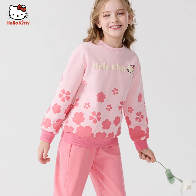 女童运动套装儿童春秋装新款卫衣卫裤两件套中大童洋气休闲裤童装