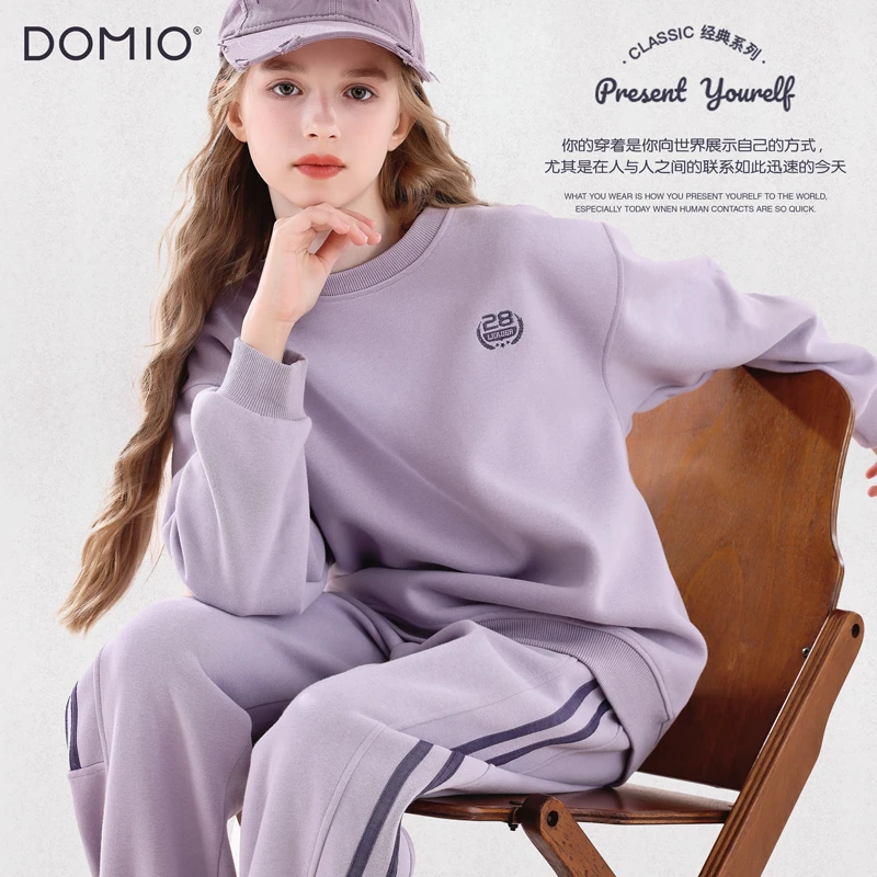 女童套装25秋季新款大童长袖卫衣卫裤女孩休闲运动裤子两件套童装