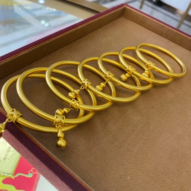 【宠粉福利款】足金999品牌精品传承古法点钻福禄手镯