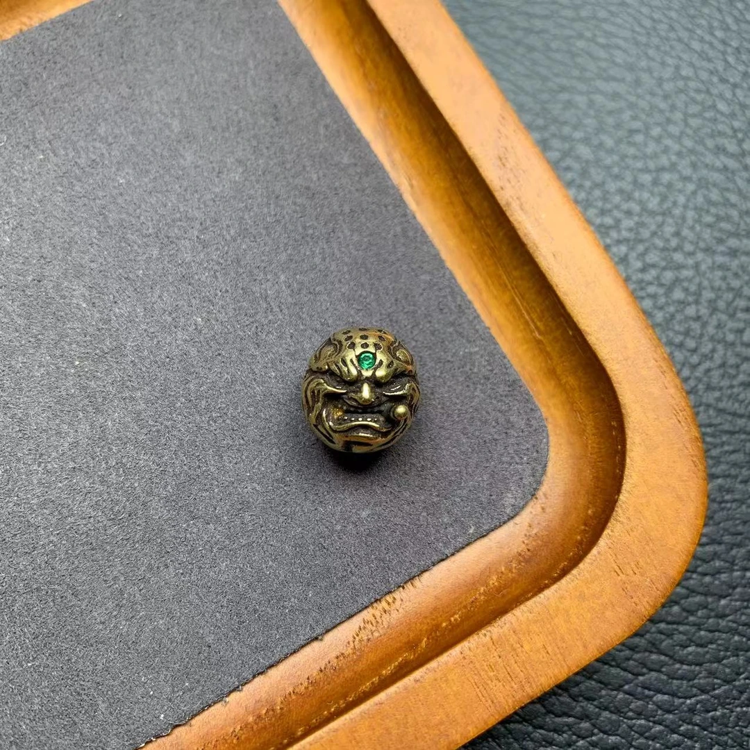 107黄铜山鬼恶僧珠顶珠腰珠背云柏香星月猴头椰蒂小金刚文玩配饰