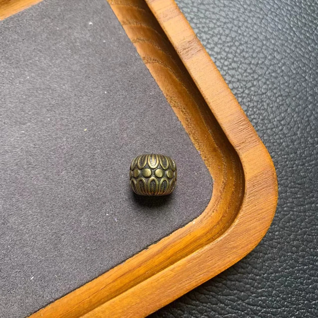 065黄铜老型格桑花顶珠腰珠柏香星月菩提猴头椰蒂小金刚文玩配饰