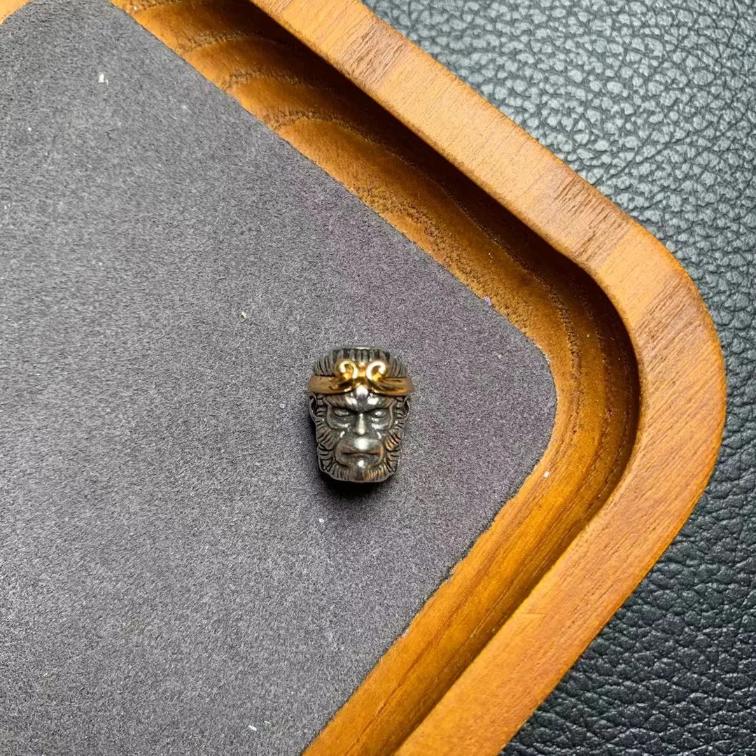 100白铜黑神话悟空齐天大圣斗战胜佛文玩配饰腰珠线束2.0孔道