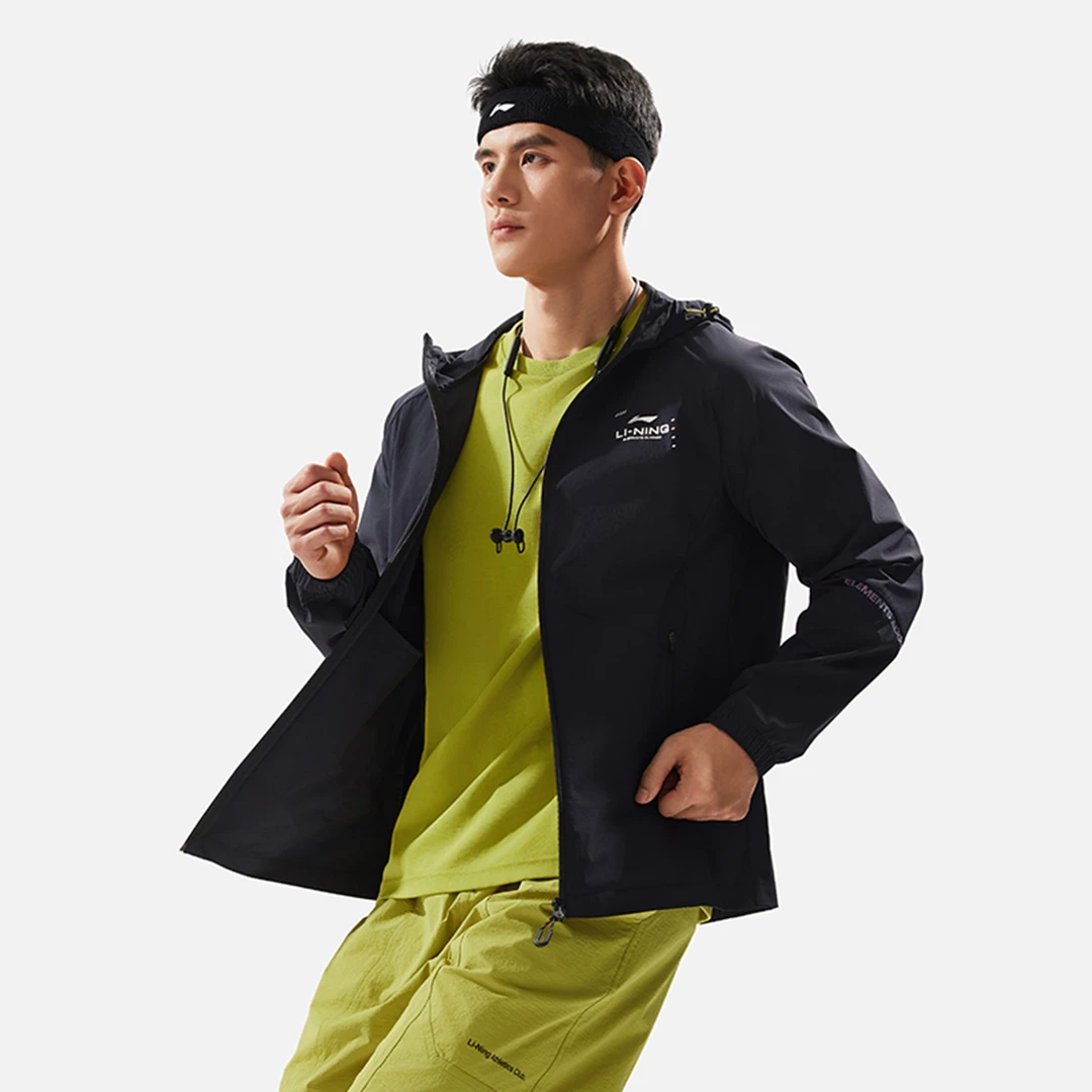 【男子运动风衣】李宁健身系列男子防泼水运动风衣AFDU157