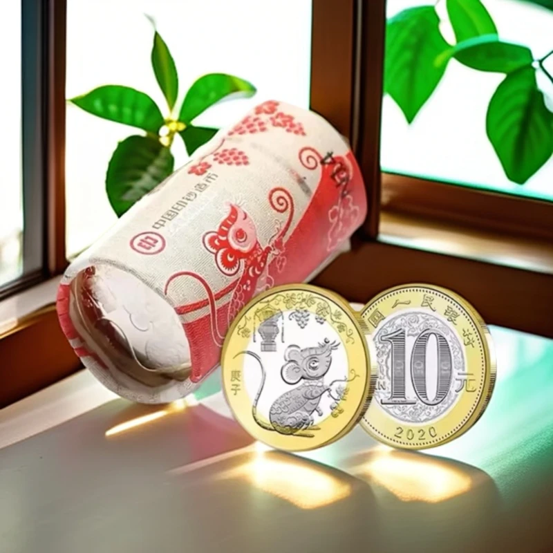 法定货币2020鼠年生肖纪念币整卷20枚-银行原封原卷