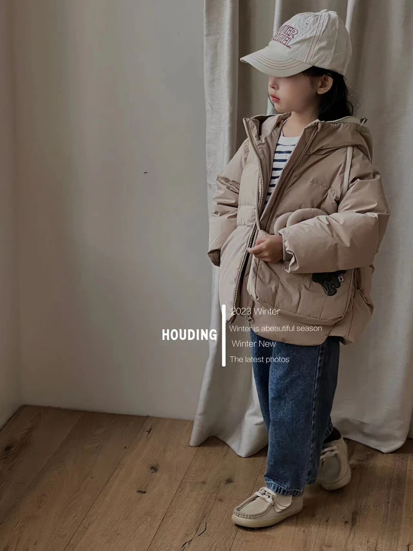 Y-N459【阿楠家甄选】女童冬款羽绒服带包包加厚保暖韩版