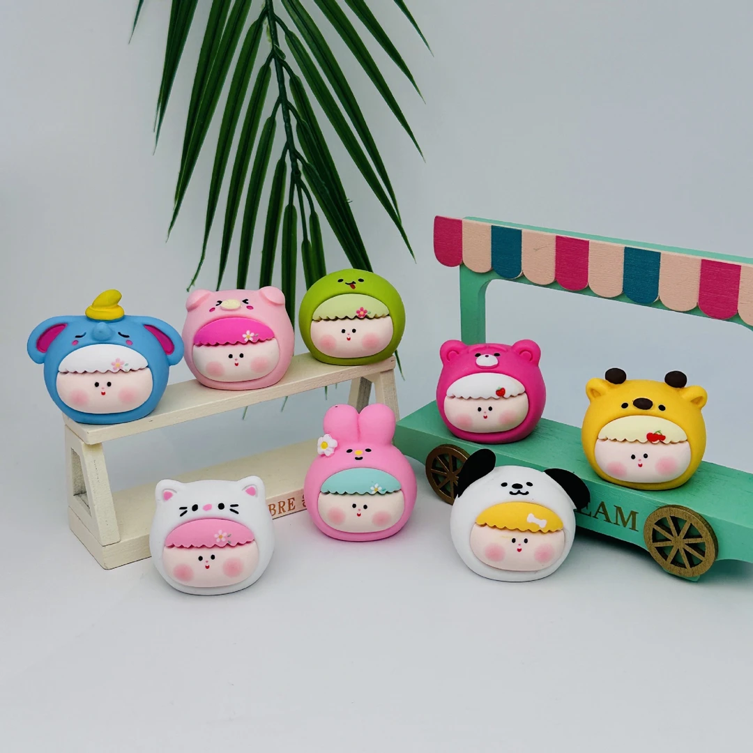 许愿+对碰+九宫格 手感漆大号卡通动物摆件