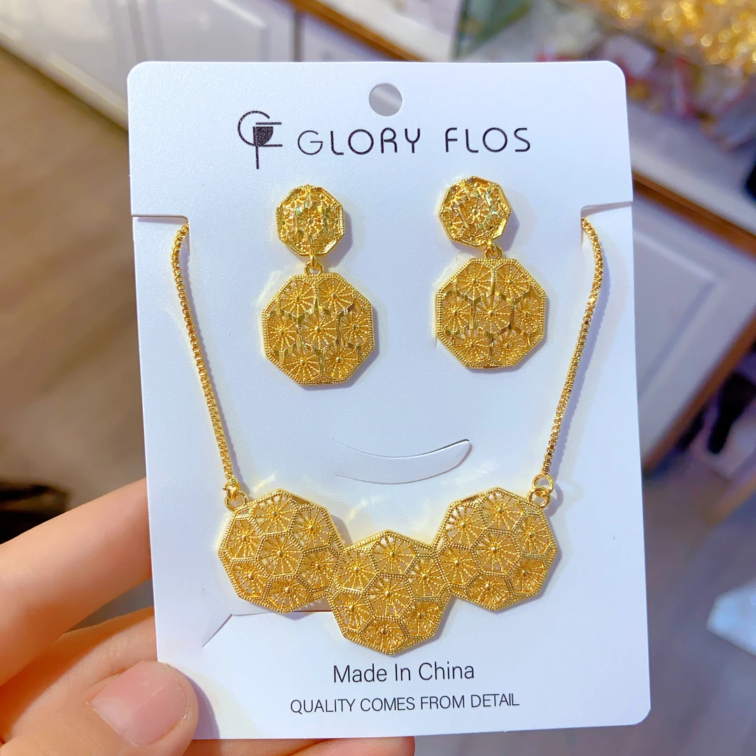 铜合金亚克力耳饰 夏合娜孜 新款两件套