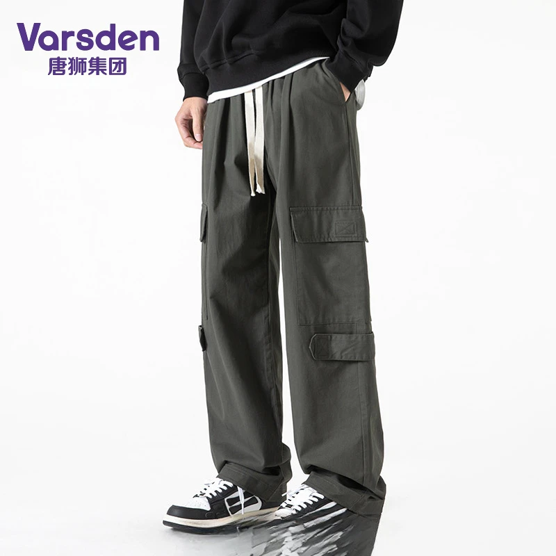唐狮集团Varsden高街日系工装裤男生春秋大口袋户外运动休闲裤子