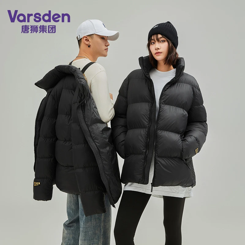 唐狮集团Vasden黑金棉服男士冬季立领加厚保暖短款潮牌百搭棉袄子