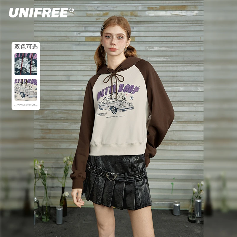0070【金拐子专属】【UNIFREE X Betty Boop™】撞色卫衣U243A323Z1W1