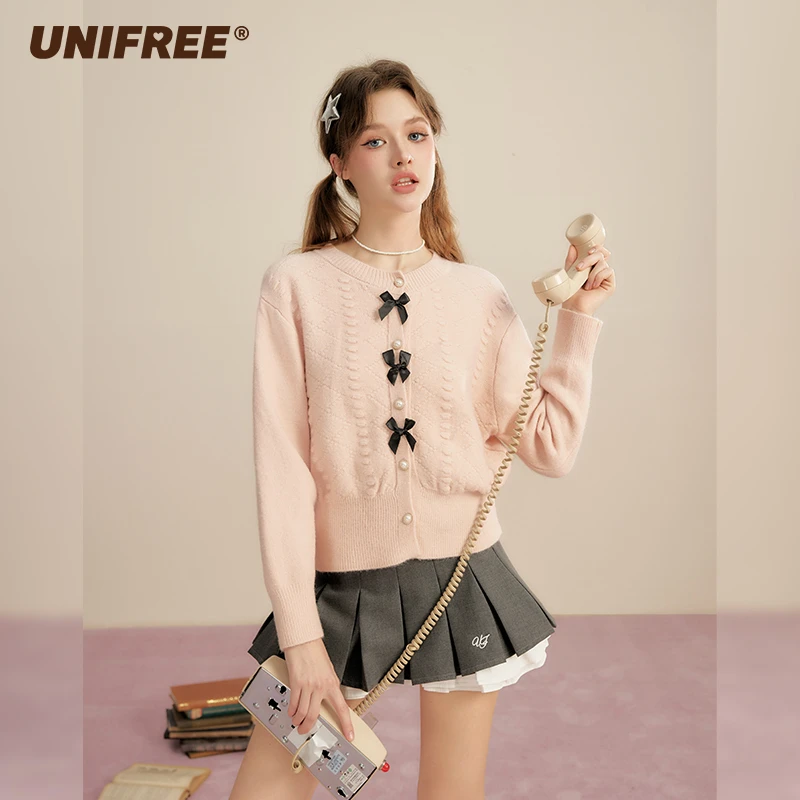 0017【金拐子专属】UNIFREE舒适宽松针织开衫U243N012B1B1