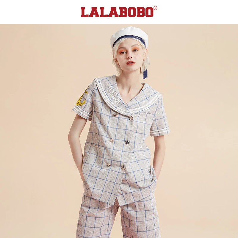 石家庄奥莱LABO海军风格纹T恤D20A-WSXW12