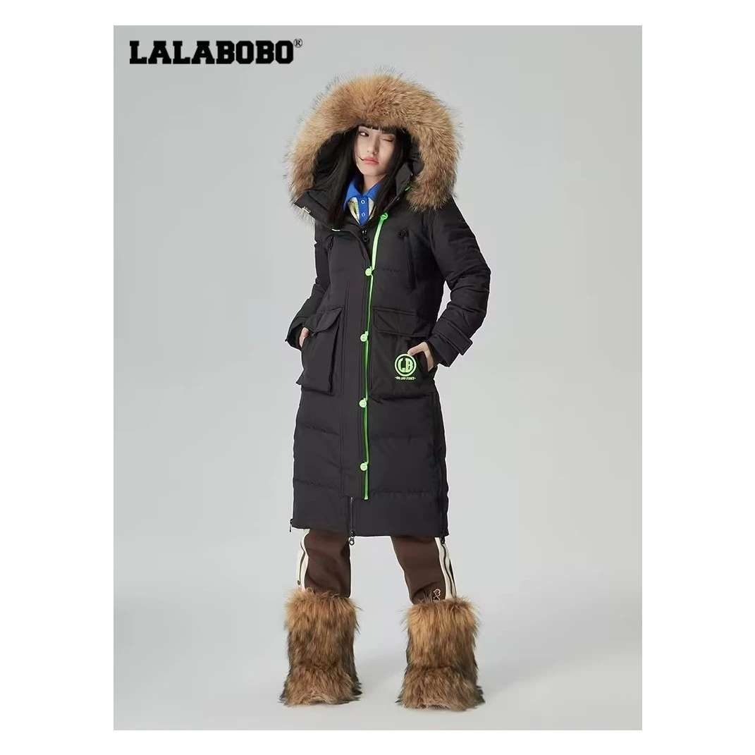 郑州（不退不换）LABO秋冬新品款时尚可爱风长款羽绒LBBD-WSYR12