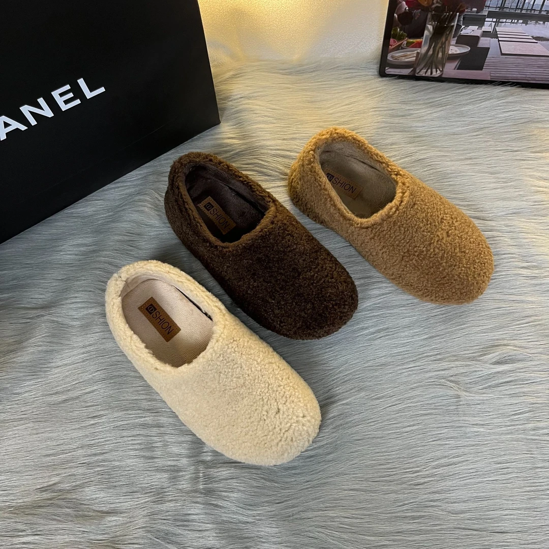 网红厚底2024秋冬新款软底软面外穿室内保暖温柔日常全包头棉鞋