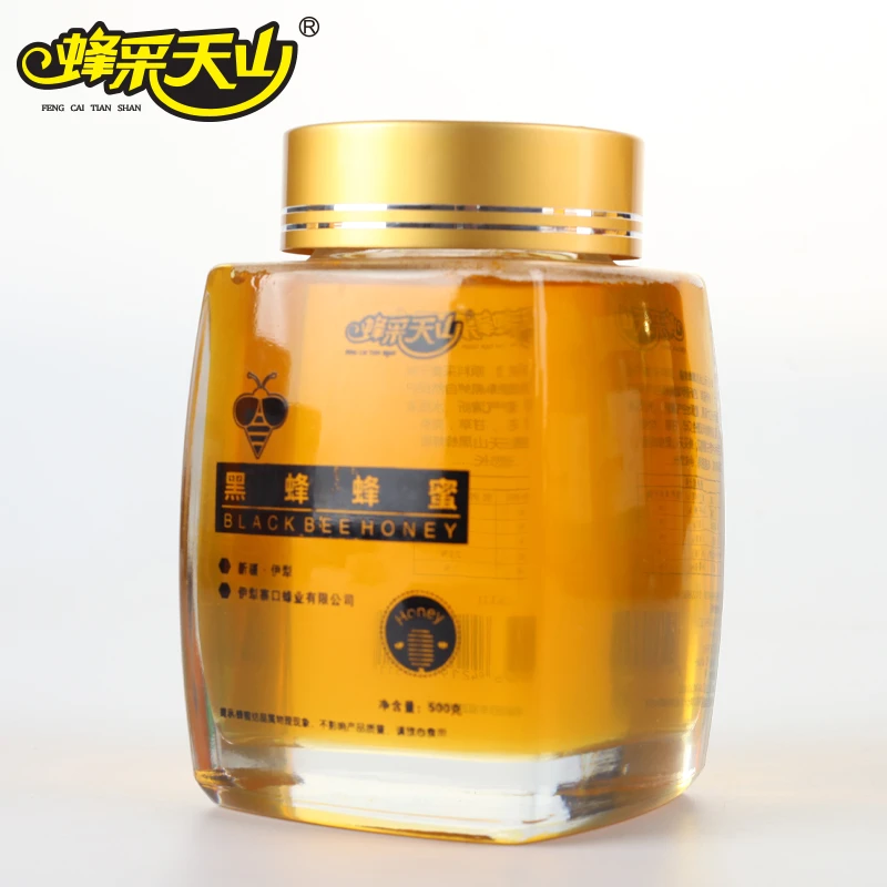 新疆特产伊犁尼勒克成熟黑蜂蜂蜜500克蜂采天山珍品