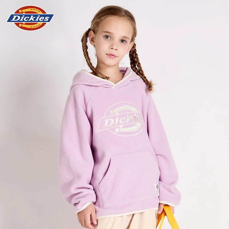 Dickies儿童童装秋冬加厚加绒摇粒绒连帽卫衣长袖潮244K30LSD113