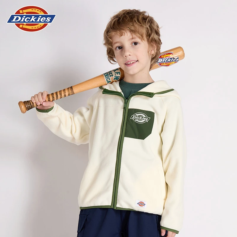 Dickies儿童新款秋冬休闲摇粒绒外套舒适保暖时尚244K10LSD117
