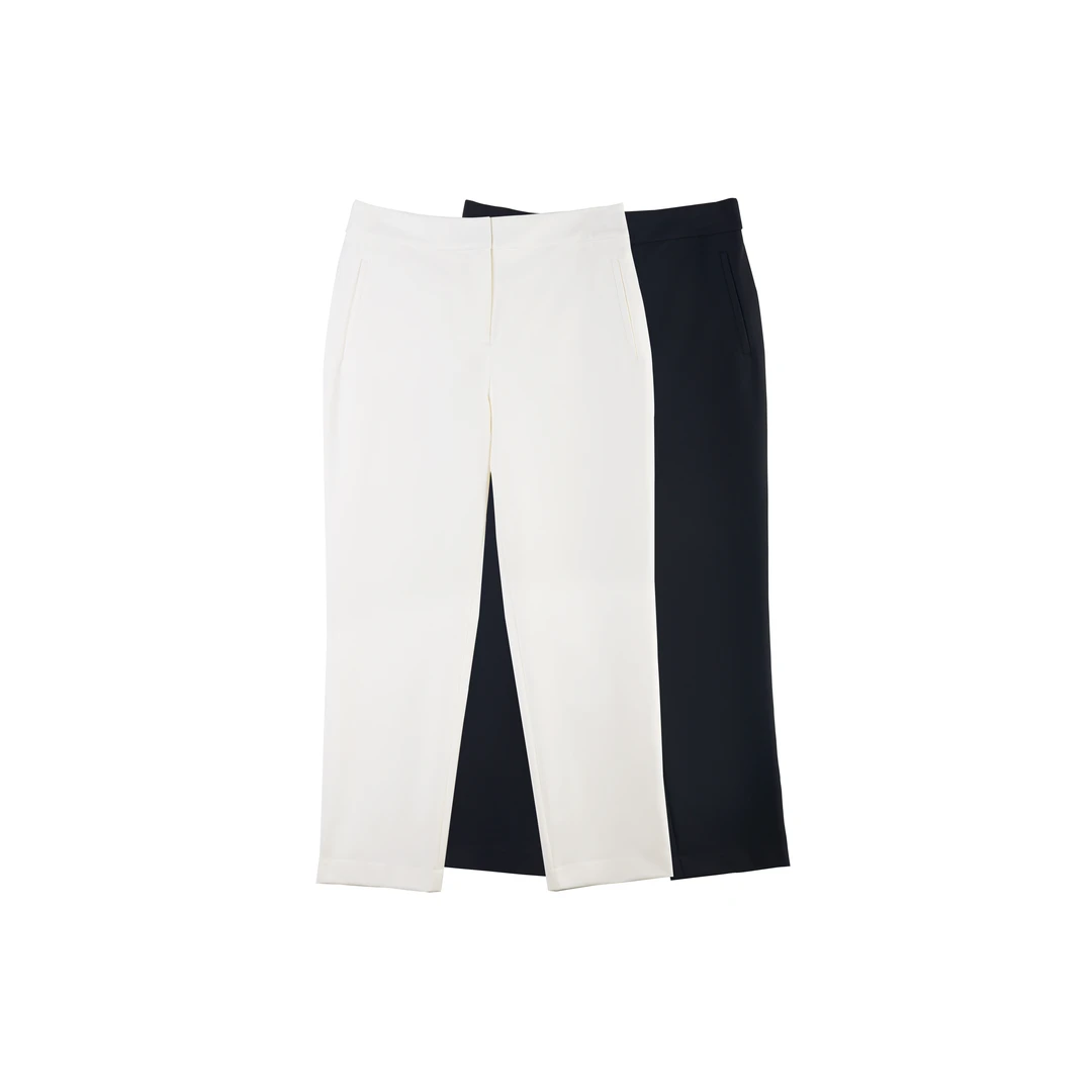 【meebest】K24525通勤百搭九分烟管裤