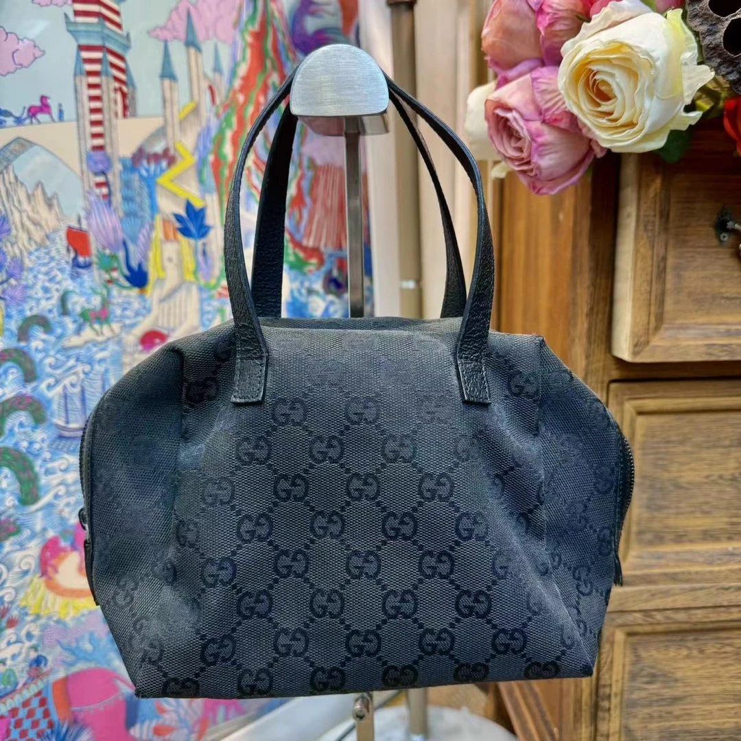 95新 GUCCI/古驰 XM/95新古驰波士顿帆布手提包/FY08520061