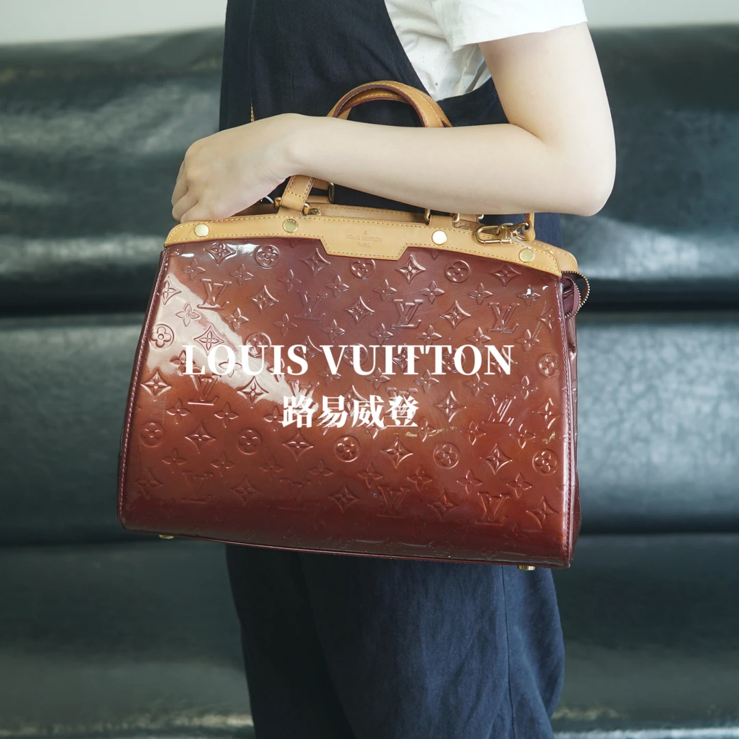 95新 LouisVuitton/路易威登 降价原始 漆皮医生包/TN07607008/09