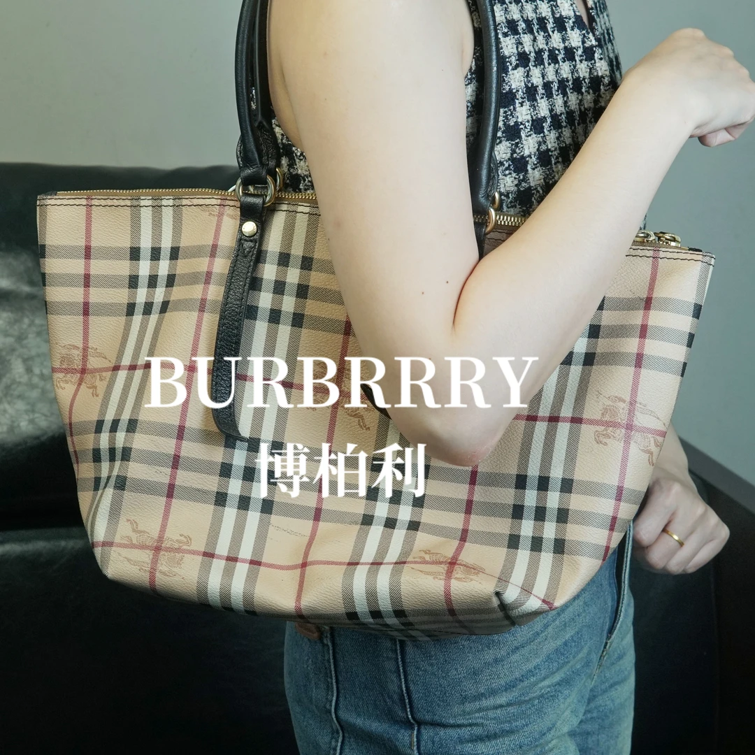 95新 BURBERRY/博柏利 战马格纹单肩包/MK06627516/09