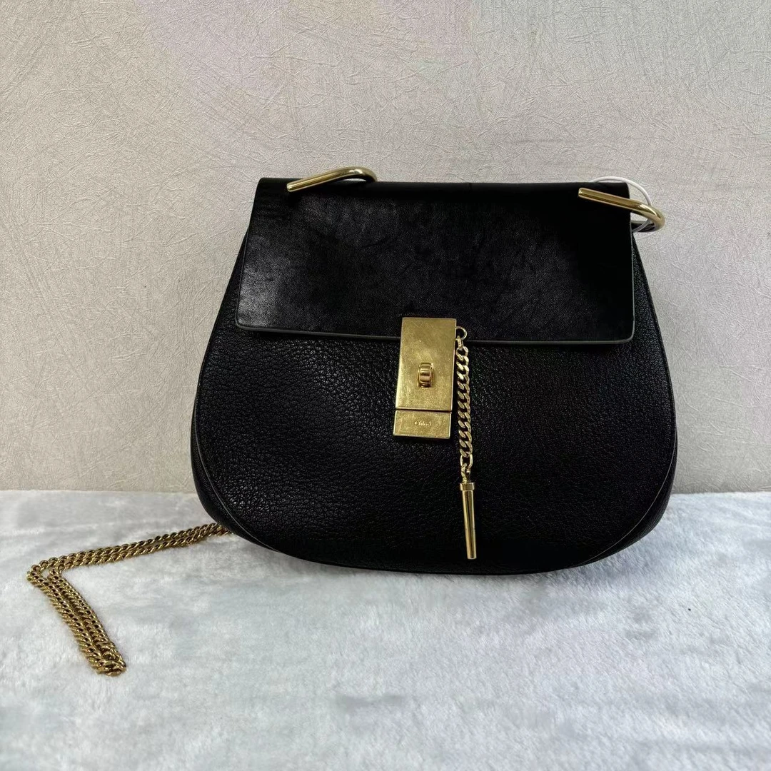 95新 Chloe/蔻依  XM/百搭 黑色 小猪包 时尚斜挎包/MK07508022