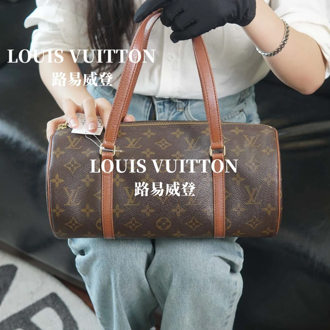 95新 LouisVuitton/路易威登 原始红皮巴比龙包30