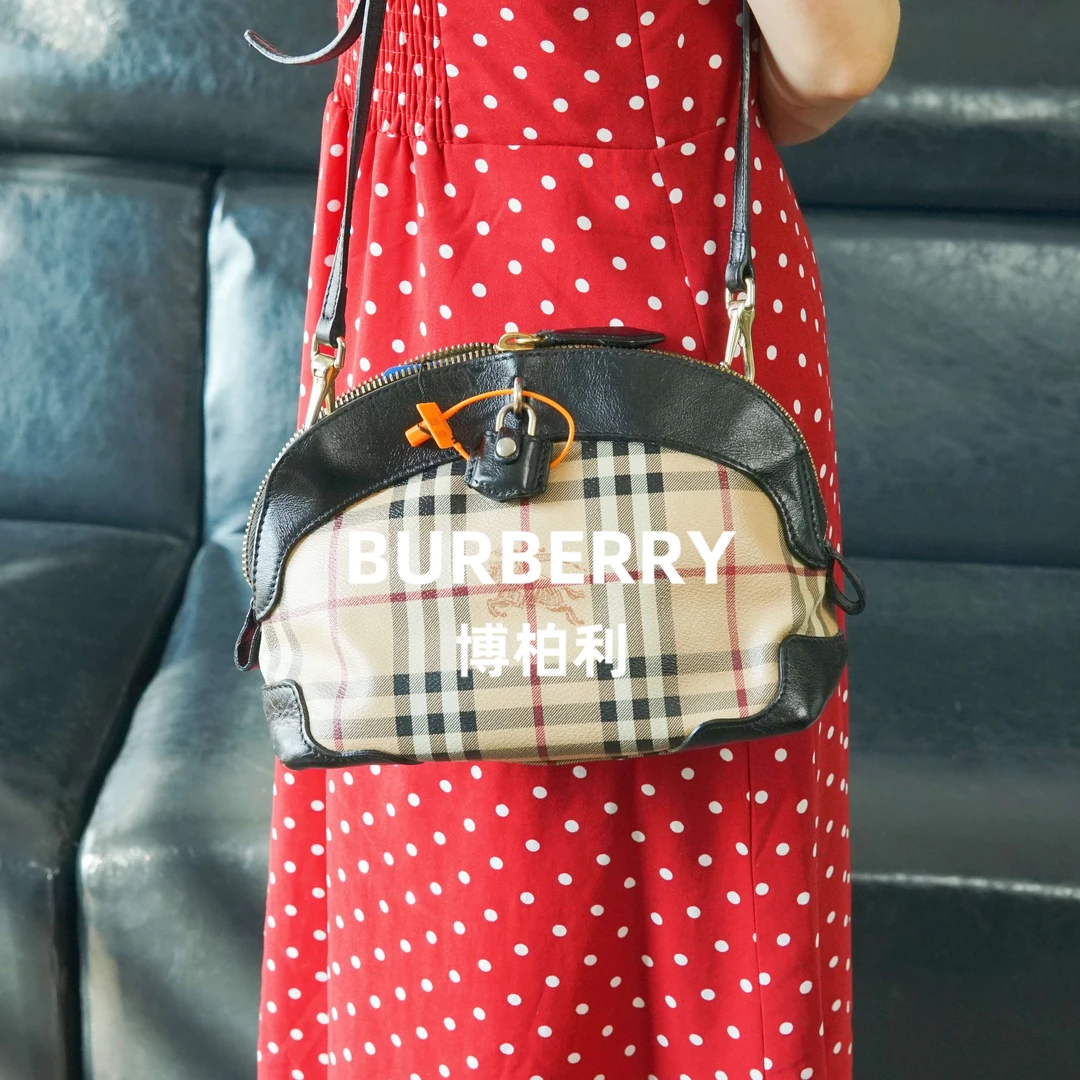 95新 BURBERRY/博柏利 博柏利 格纹贝壳包/ZT08510016/0016/t台