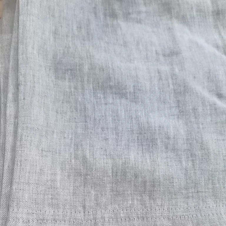 雨露麻汉麻条纹信封枕套灰色双针工艺加厚纯色简约家用