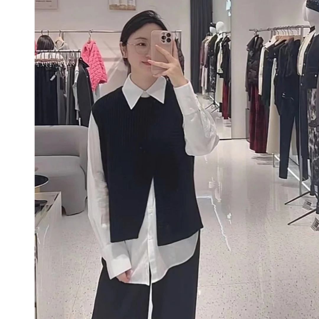 2024艾家同款气质长袖洋气设计感秋季宽松2件套41019506