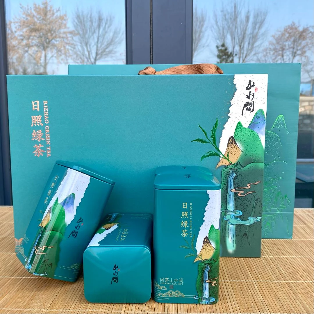巨茗 日照绿茶 2024新茶浓香板栗香 山水间【礼盒装】茶礼