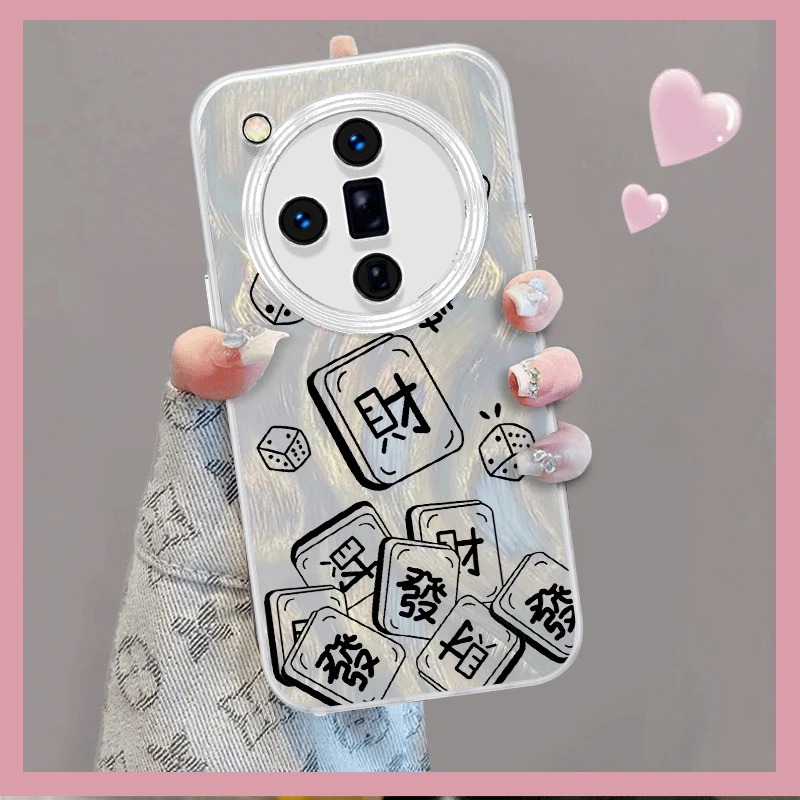 招财进宝适用oppofindx7羽纱手机壳X7Ultra/findX6/X5PRO保护套手