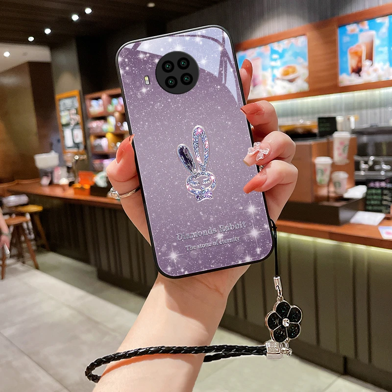 星闪小兔适用小米红米note9pro手机壳红米note9情侣女款挂绳note9