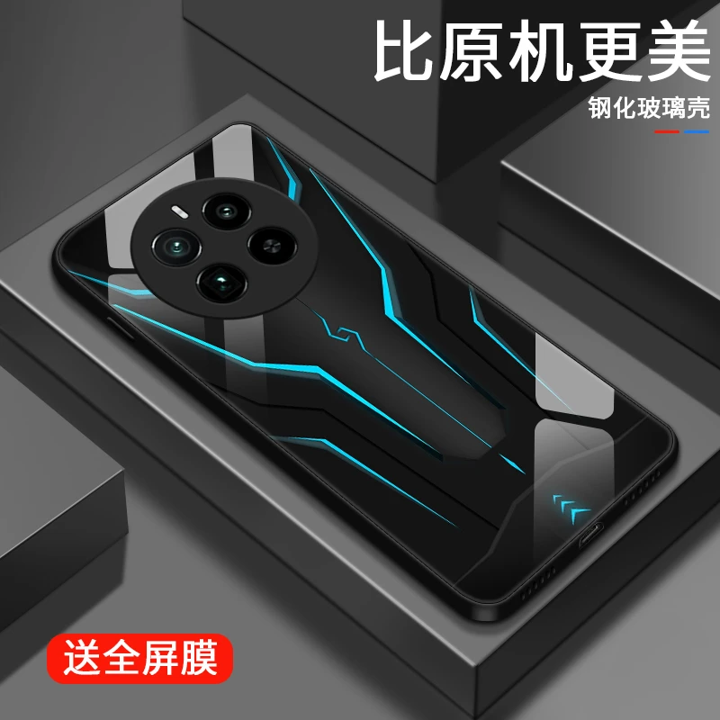 炫酷机甲适用oppo真我GTneo5手机壳GT5pro玻璃壳GTneo2全包realm