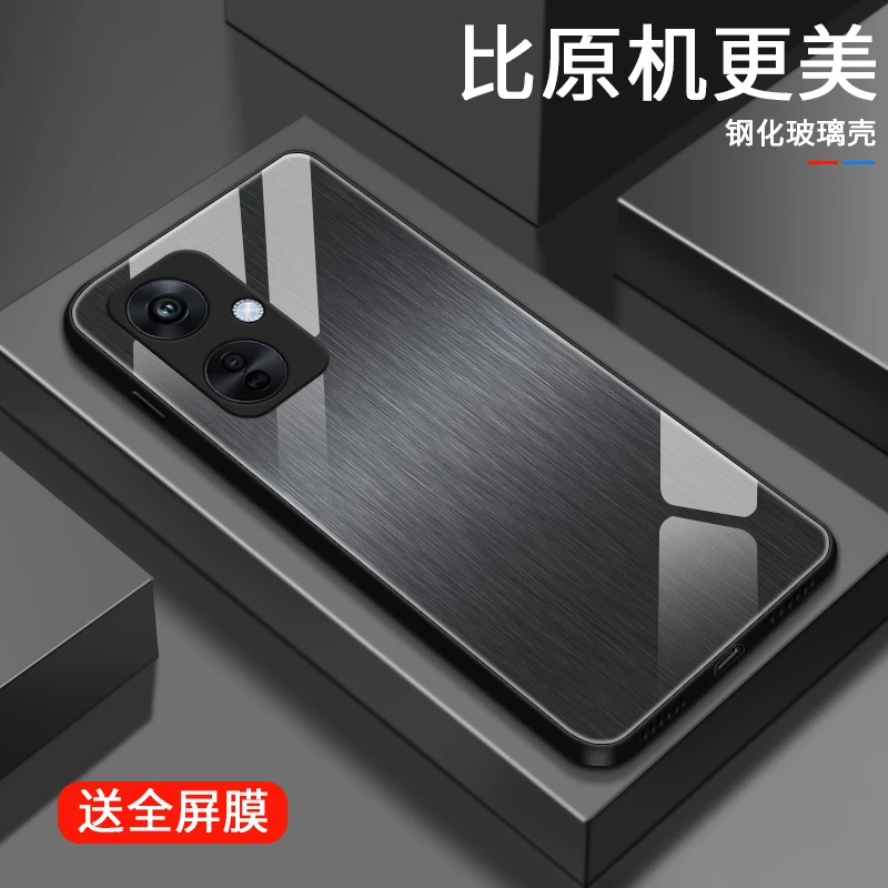 金属质感适用oppok11x手机壳OPPOK11X限量防摔创意高级感玻璃散热