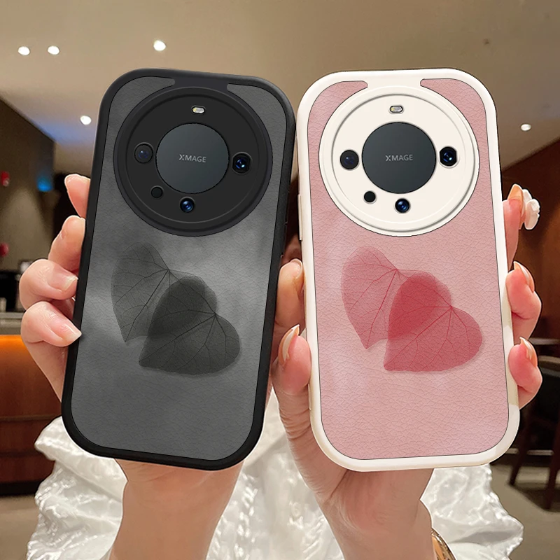 心相印适用华为mate60pro手机壳Mate60个性散热5G小羊皮女款男潮