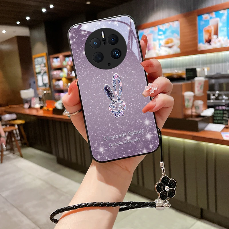 星闪小兔适用华为mate50pro手机壳Mate50流行e50e情侣女款网红挂