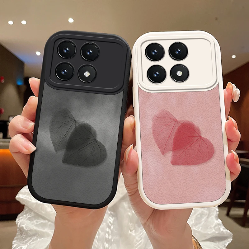心相印适用红米K70pro手机壳k70个性散热5G小羊皮RedmiK70e女款男