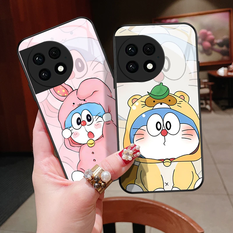 睡衣蓝胖适用一加Ace2pro手机壳1加Ace2Pro玻璃女款情侣保护套创