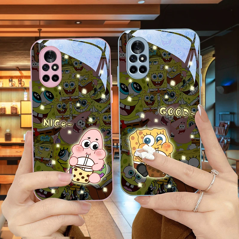 超萌宝宝适用华为nova8pro手机壳nova8玻璃壳保护套金属漆可爱女