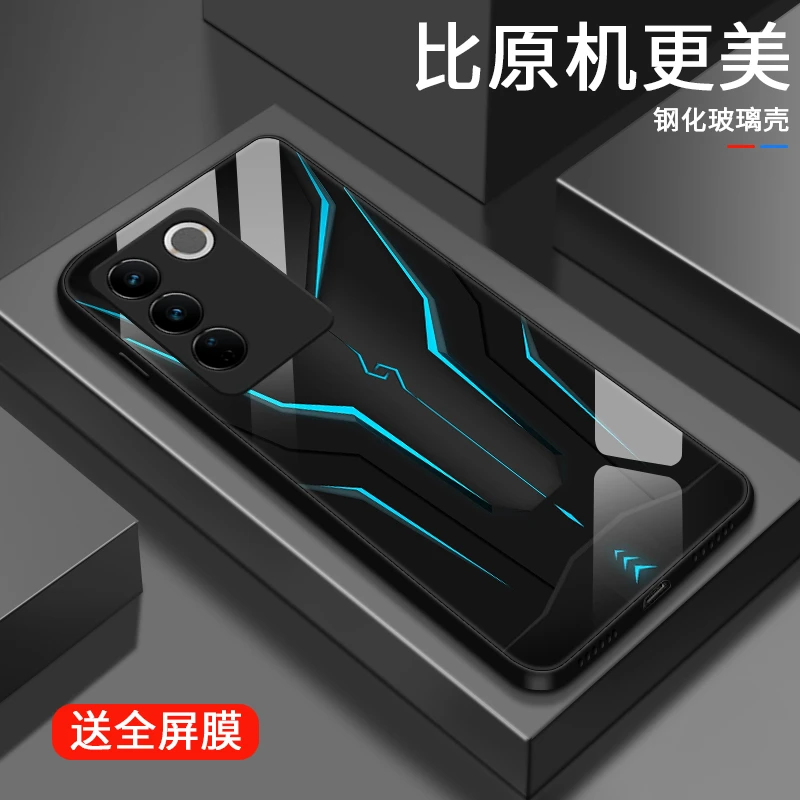 炫酷机甲适用vivos16手机壳S16pro玻璃壳vivos16e男生网红保护套