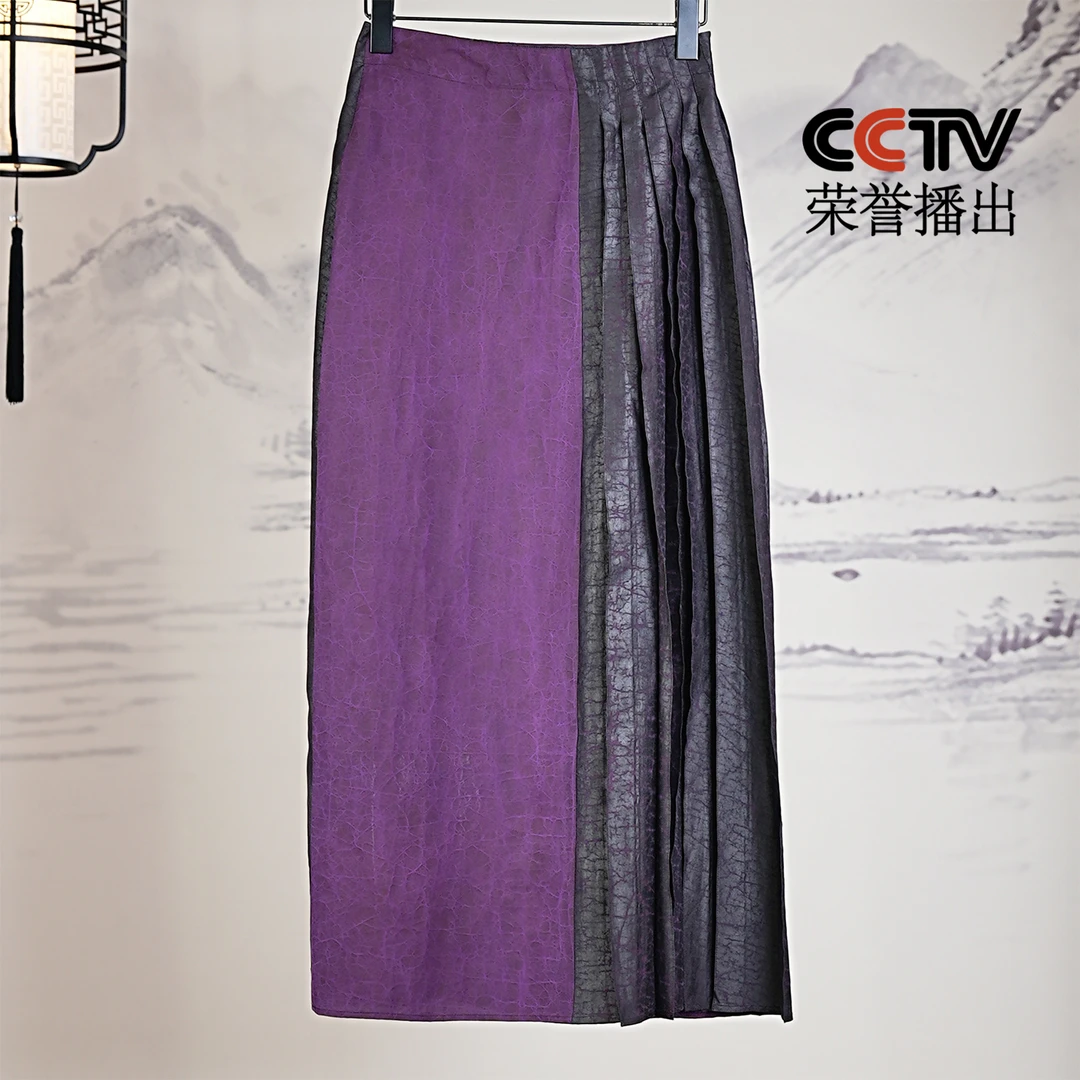 【思弦】香云纱女装半身裙复古休闲宽松桑蚕丝时尚百搭国风1267