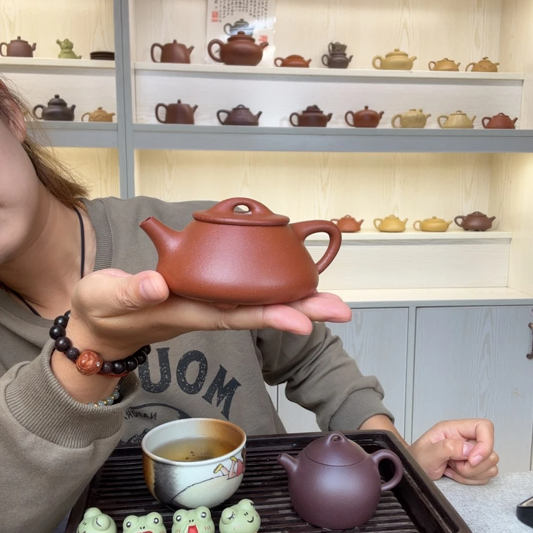 紫砂茶壶满瓢降坡170cc