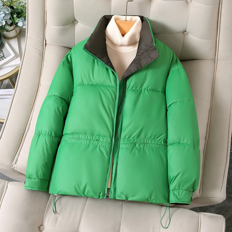 棉服女2025年秋冬百搭休闲宽松加厚立领保暖小棉袄